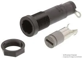 0031.1622, FEC Shocksafe Fuseholder, 6.3 x 32 mm, Slotted Cap, 2.5 W / 10 A, Grey IP40, PLASTIC NUT (New 2024 version)