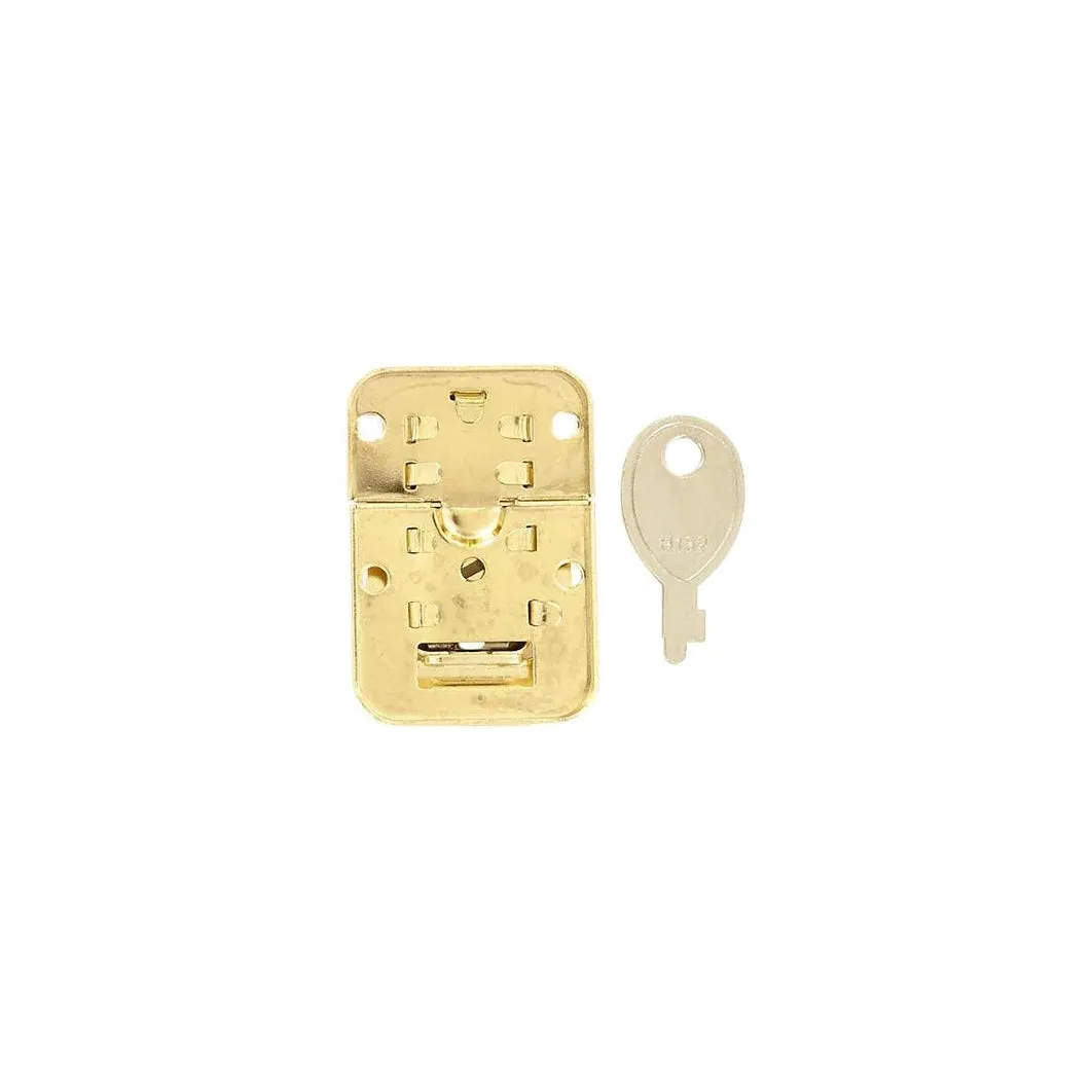 1 3/4" Brass, Lock, Steel, #F-11-BP