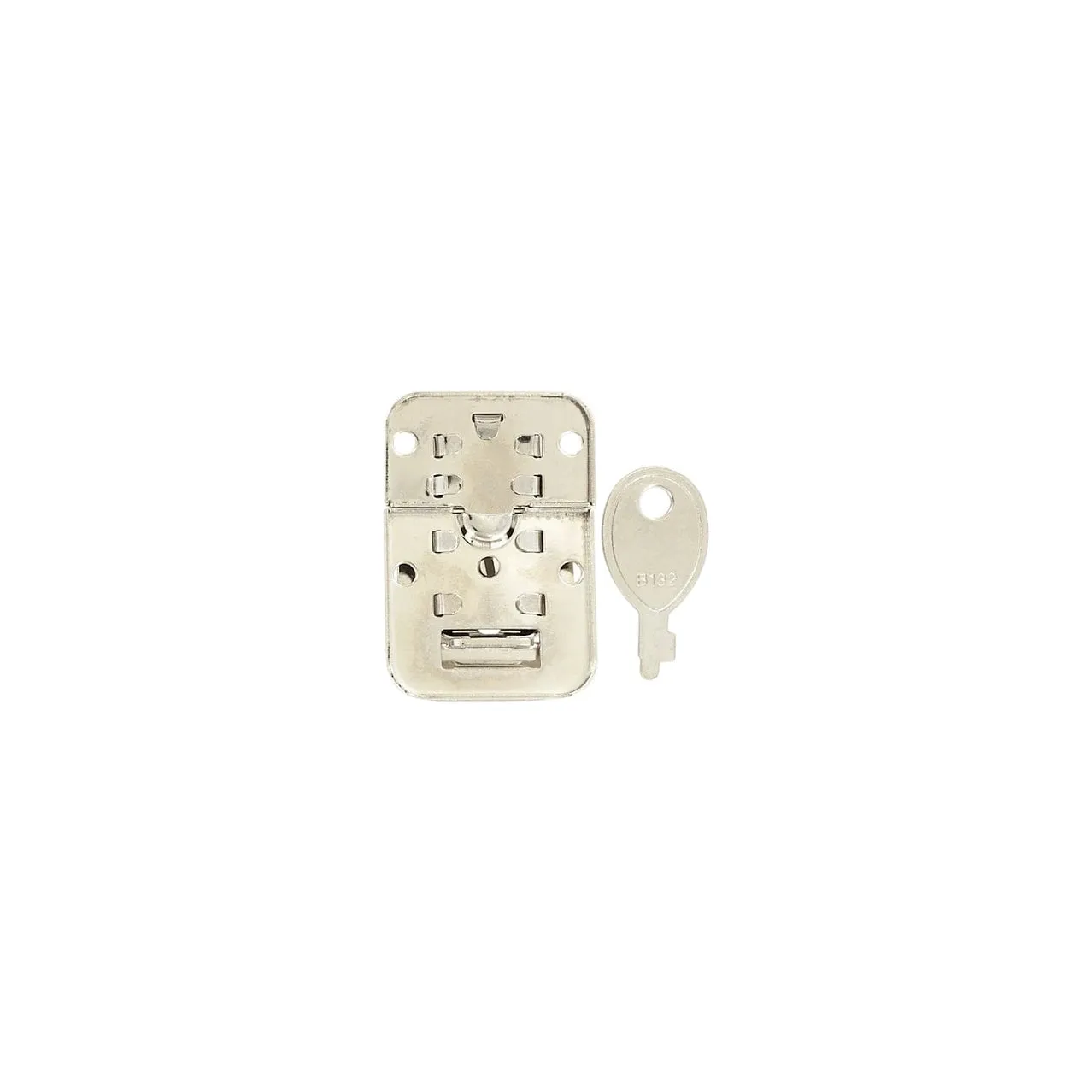 1 3/4" Nickel, Lock, Steel, #F-11-NP
