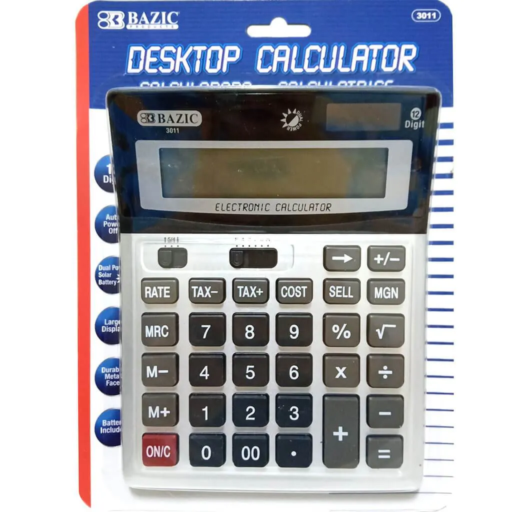 12-Digit Desktop Calculator with Profit & Tax Functions