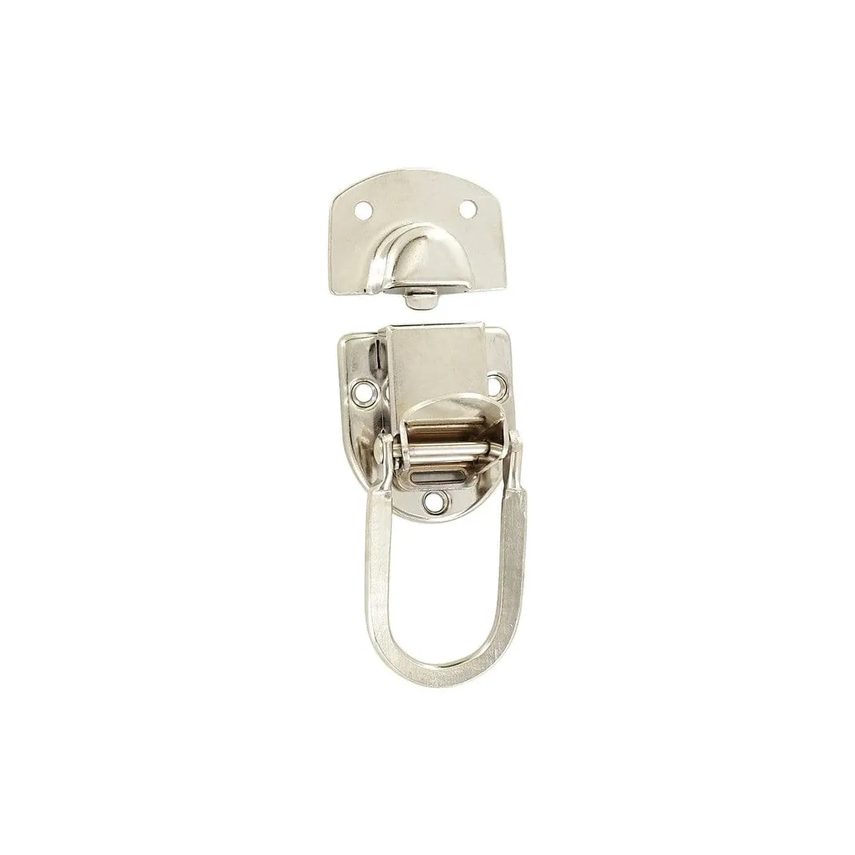 2 7/16" Nickel, Latch Lock Drawbolt, Steel, #L-2026