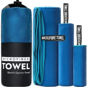 2 Pieces Of 80 X 40CM And 152 X 76CM Quick Drying Sports Towels, Swimming, Fitness, Camping, Running, Beach Towels