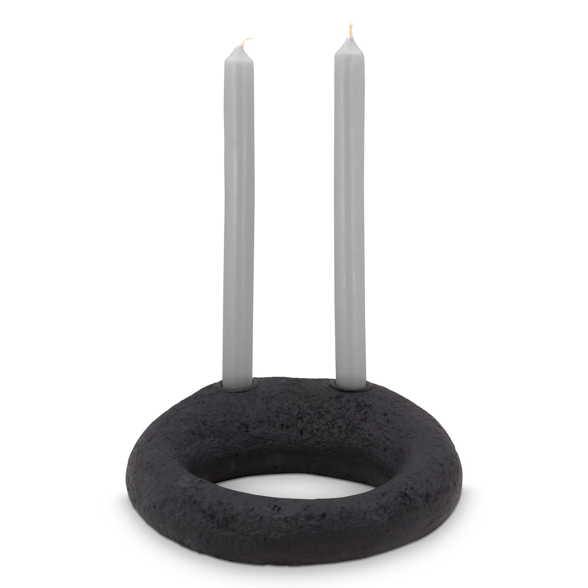 23cm Black Ecomix Candle Holder