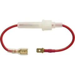 30mm Glass Fuse Holder with 2mm Cable and Spade Terminals