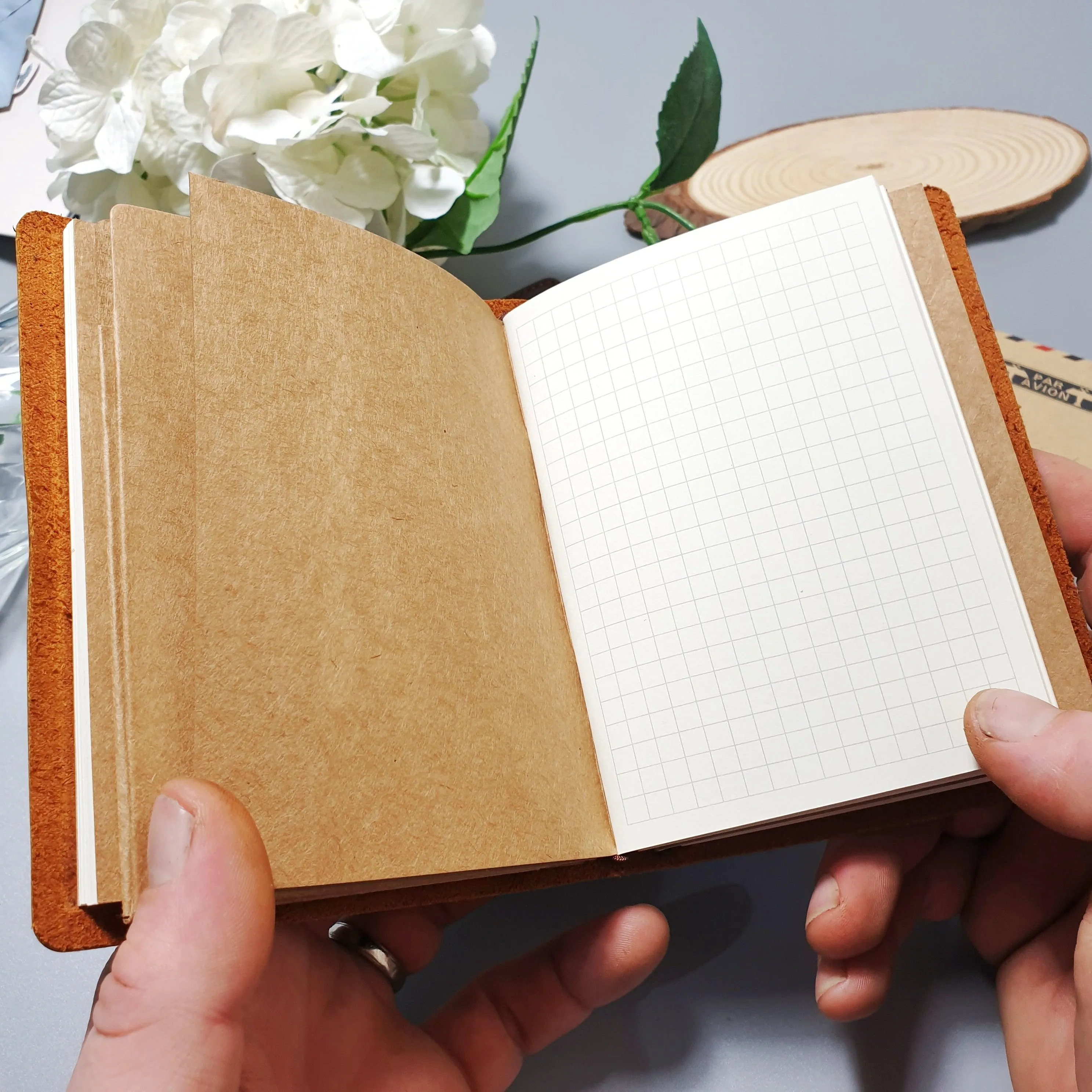 3rd Anniversary Leather Journal I Personalised Monogram Gift Idea