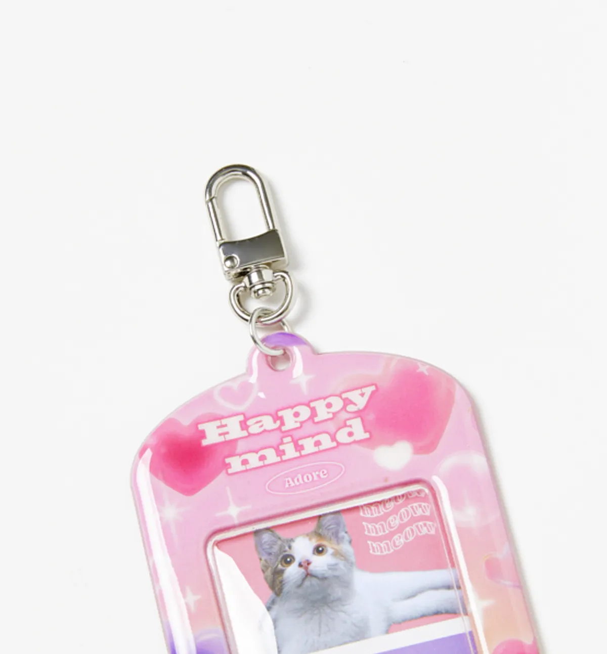 4-Cut Frame Case Pink Heart Photocard Holder