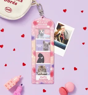 4-Cut Frame Case Pink Heart Photocard Holder