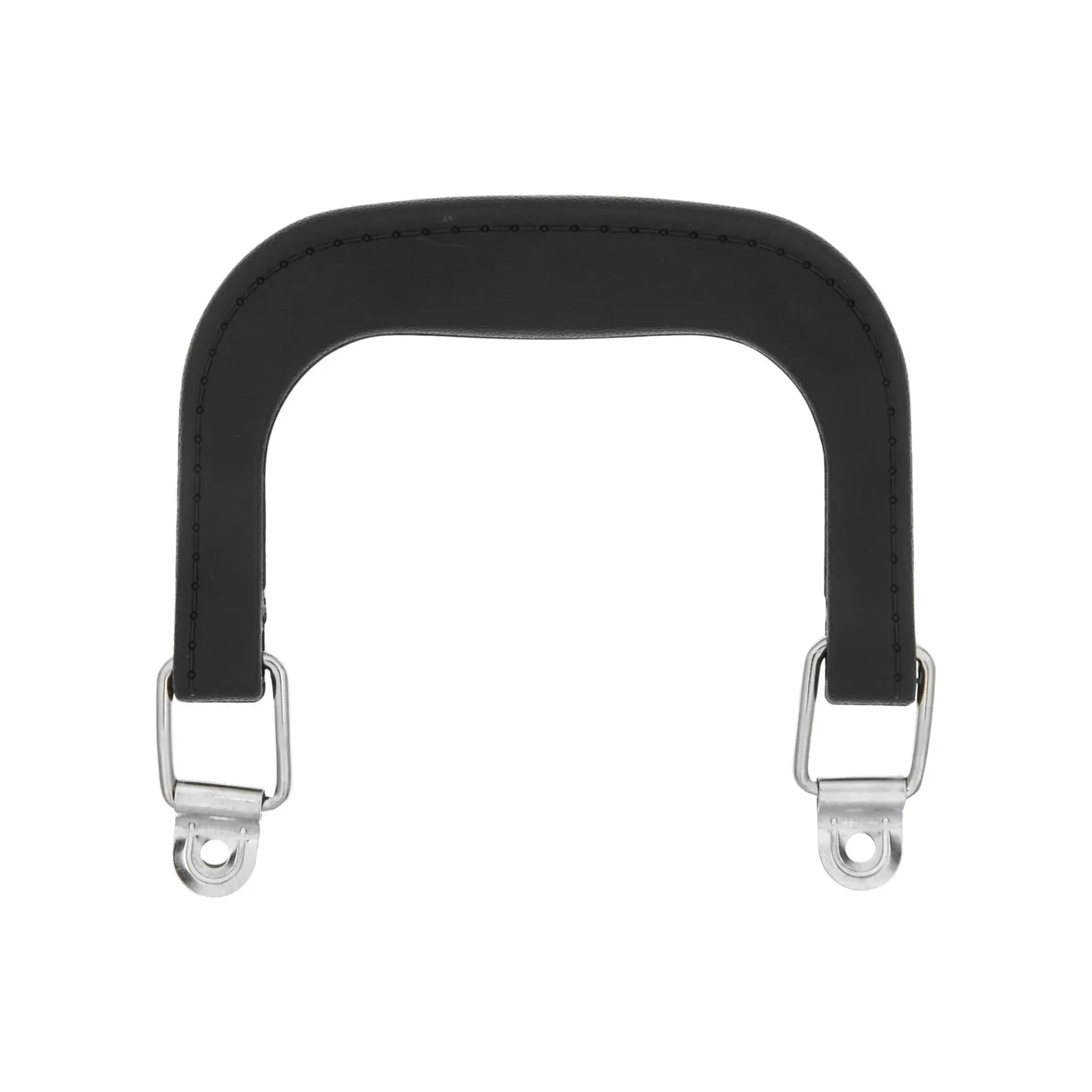 4" Black w/Nickel, Plastic Double Handles, Pair, #L-3590