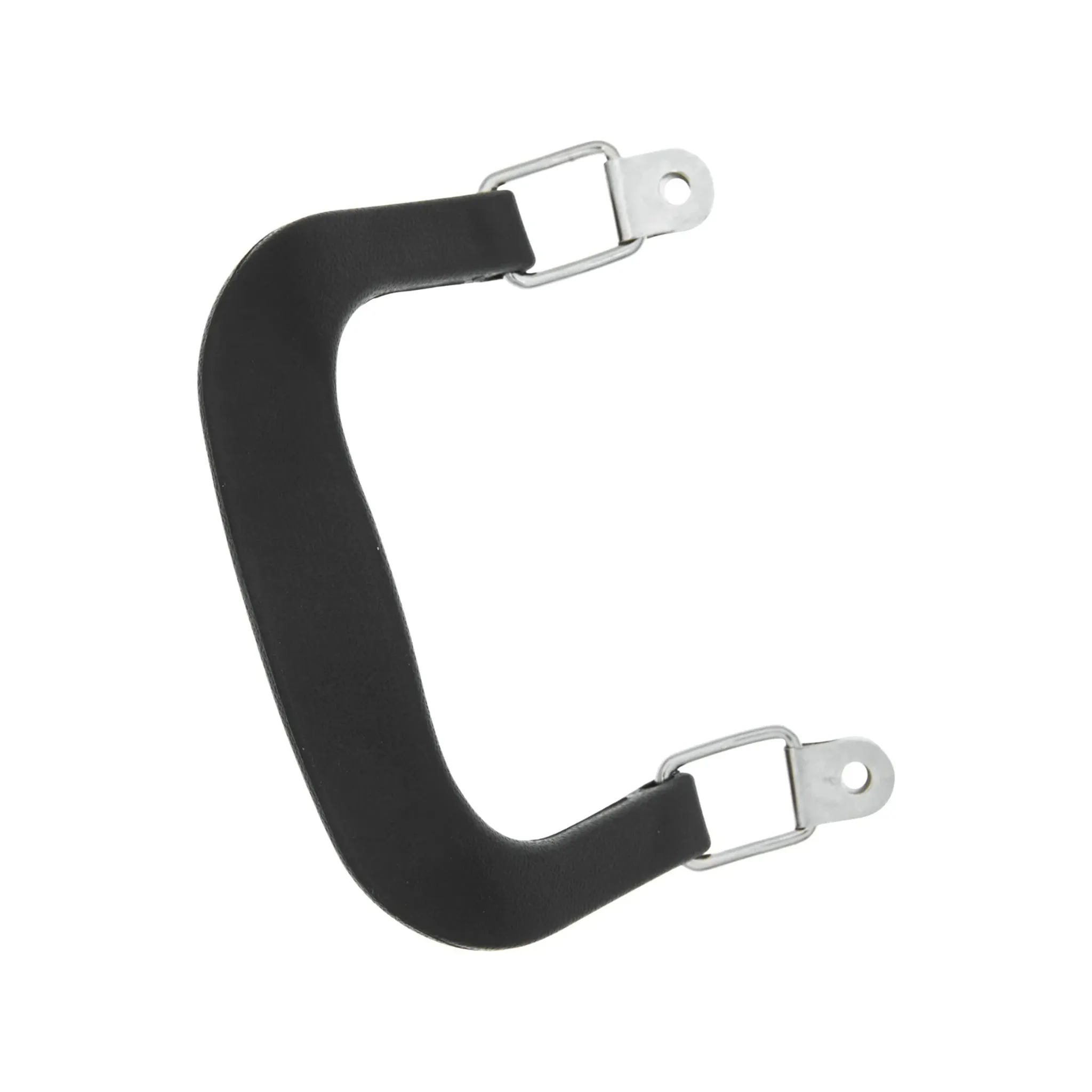 4" Black w/Nickel, Plastic Double Handles, Pair, #L-3590