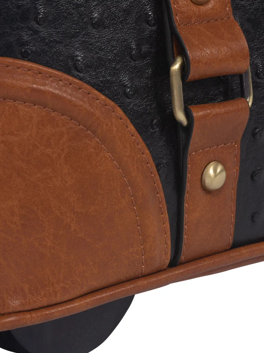 A-List Ostrich Rolling Laptop Bag for Women | Briefcase, Work Tote | Fits 13"-17" Laptop