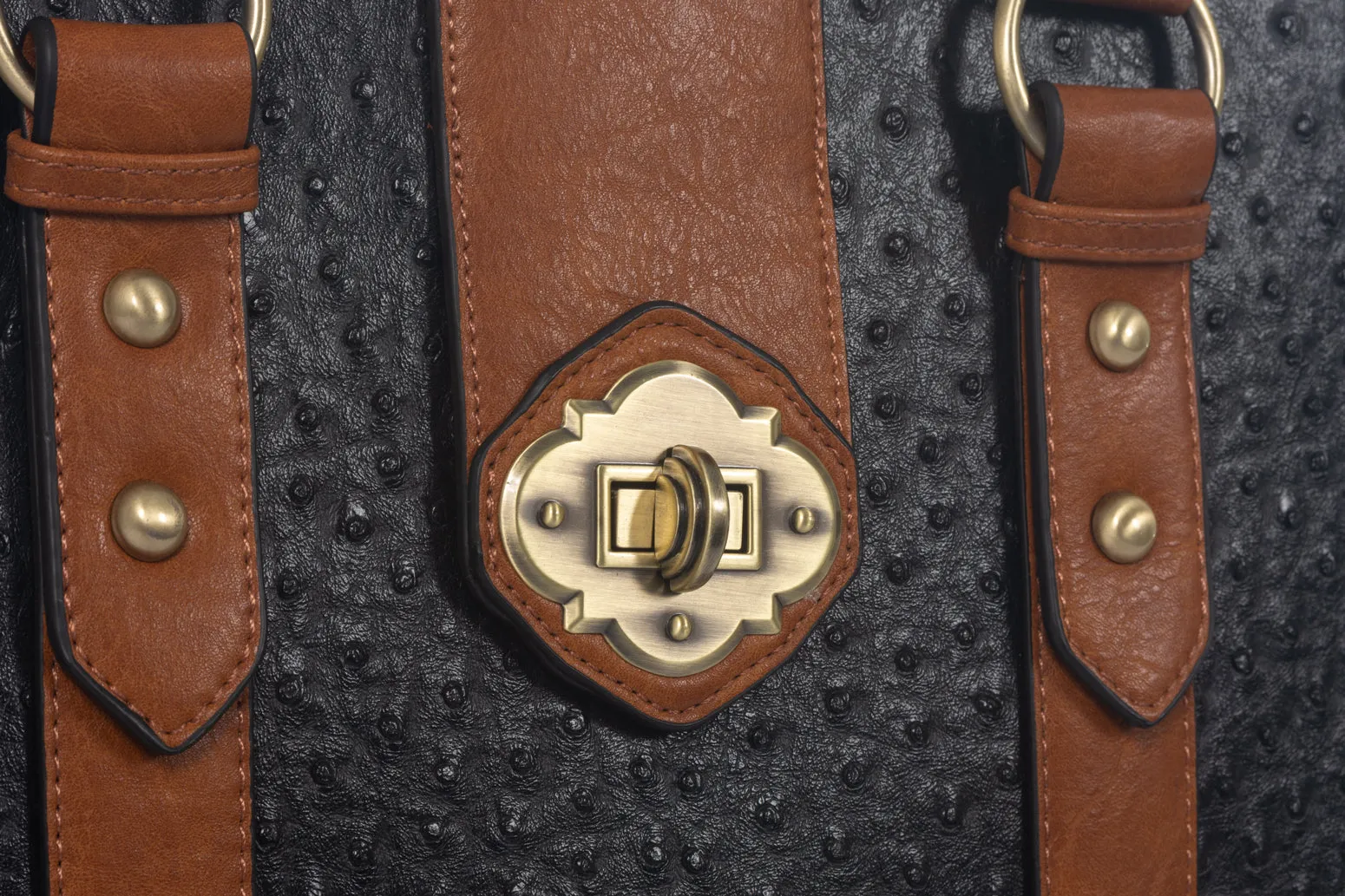 A-List Ostrich Rolling Laptop Bag for Women | Briefcase, Work Tote | Fits 13"-17" Laptop