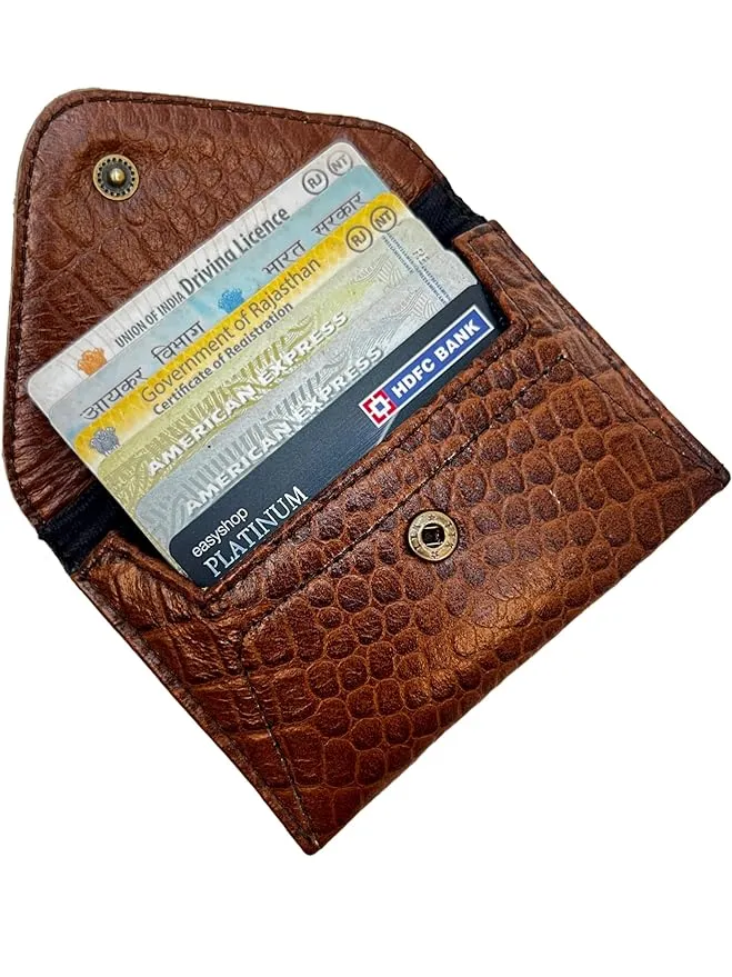 ARDAN Genuine Leather Card Holder Wallet Colour Brown (SKU CCHB1)