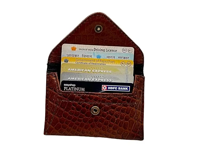ARDAN Genuine Leather Card Holder Wallet Colour Brown (SKU CCHB1)