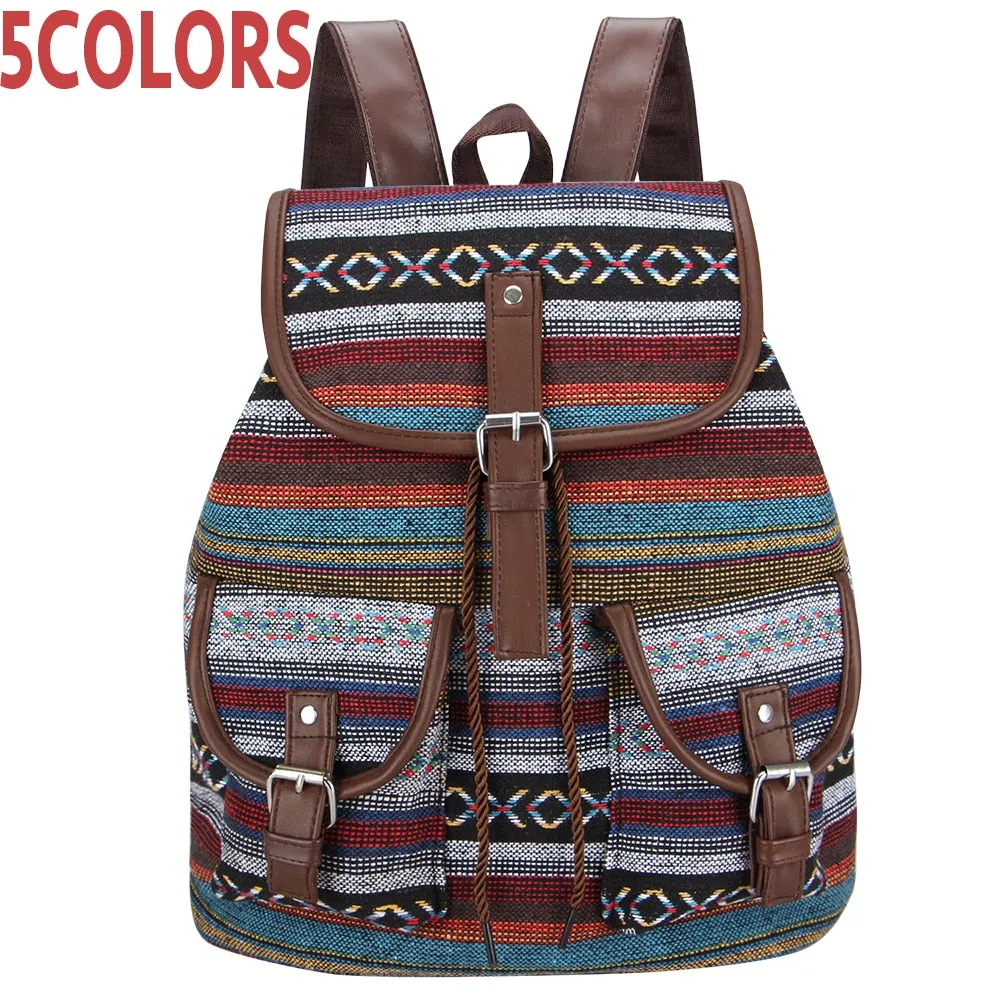 Aztec Woman's Vintage Backpack