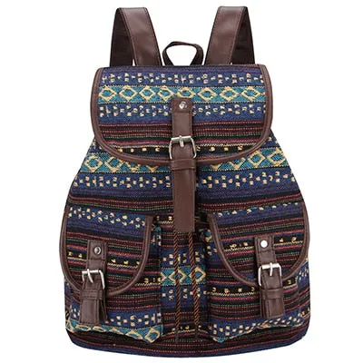 Aztec Woman's Vintage Backpack