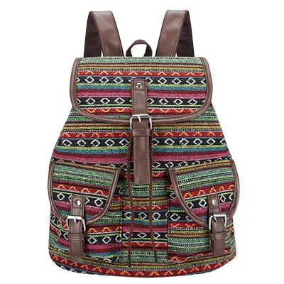 Aztec Woman's Vintage Backpack