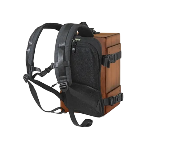 Backpack Carrying System with Adjustable Strap – ideal for carrying small to medium size hard shell case/hand baggage.