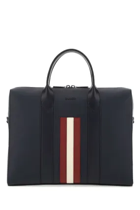 Bally Logo Plaque Briefcase