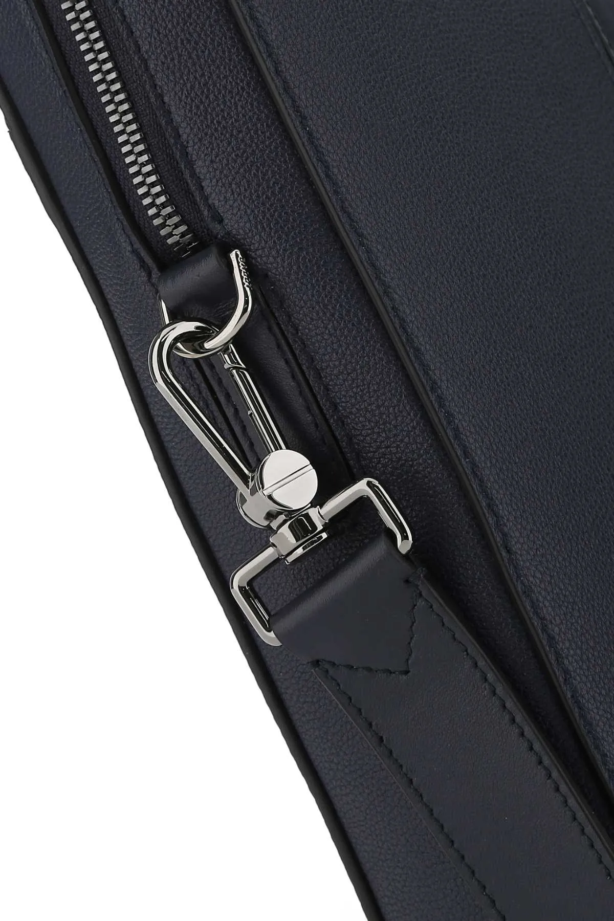 Bally Logo Plaque Briefcase