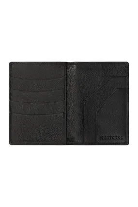 Black Leather Passport Holder