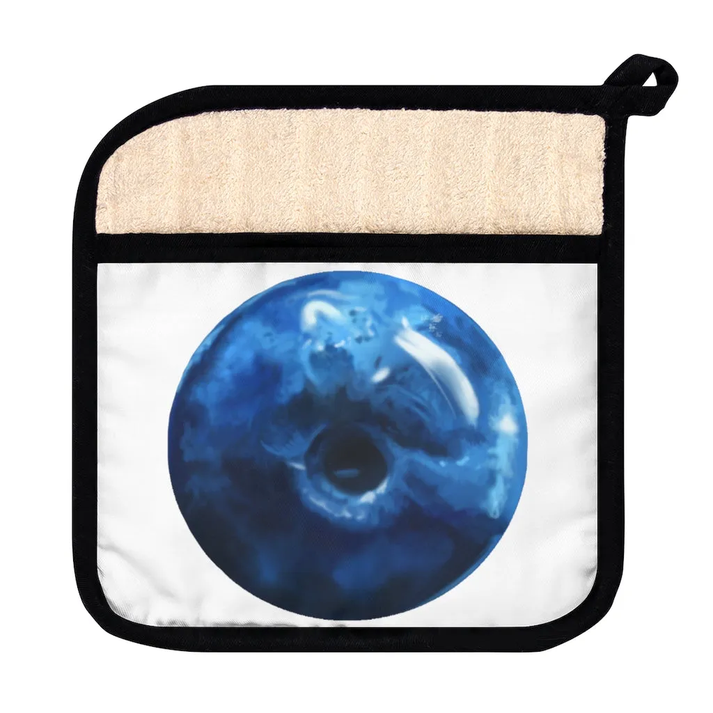 Blueberry Pot Holder with Pocket