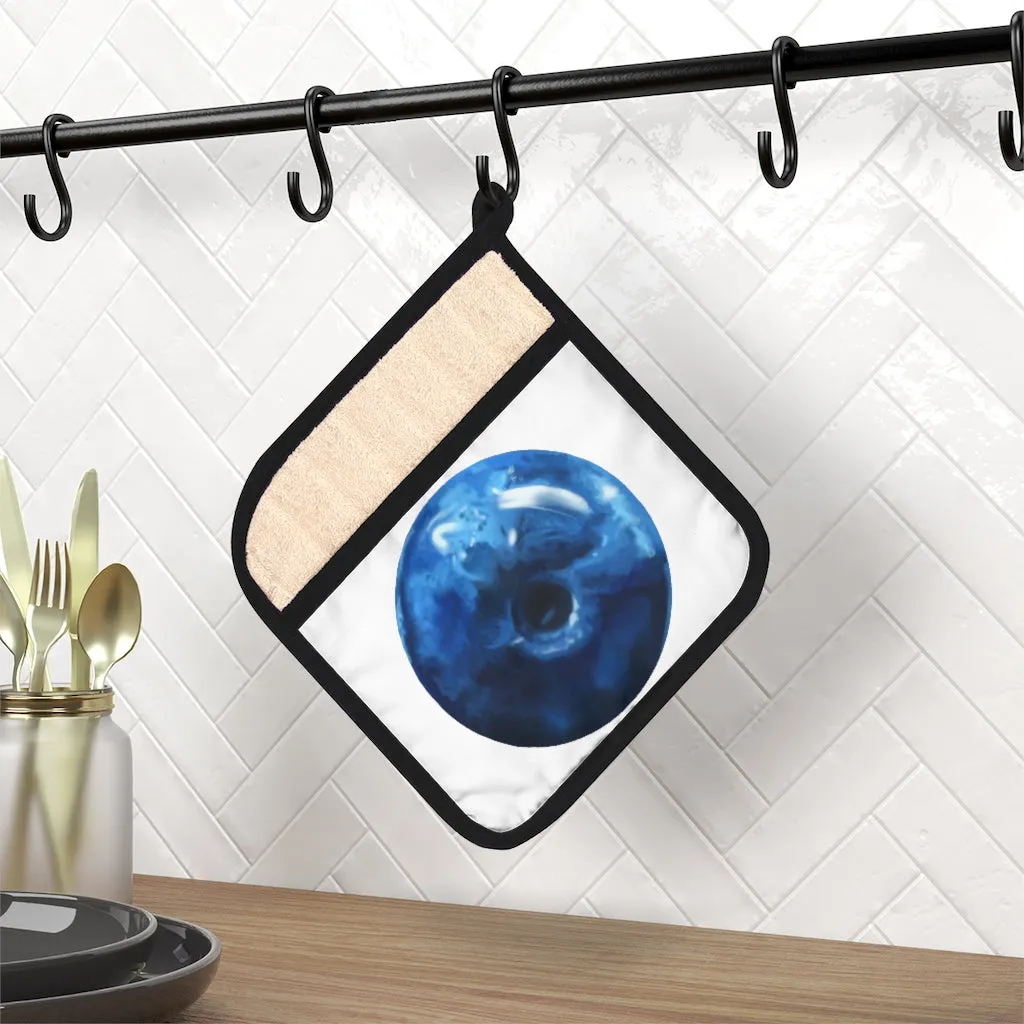Blueberry Pot Holder with Pocket