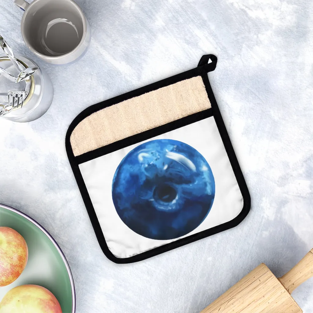 Blueberry Pot Holder with Pocket