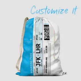 Boarding Pass - Laundry Bag