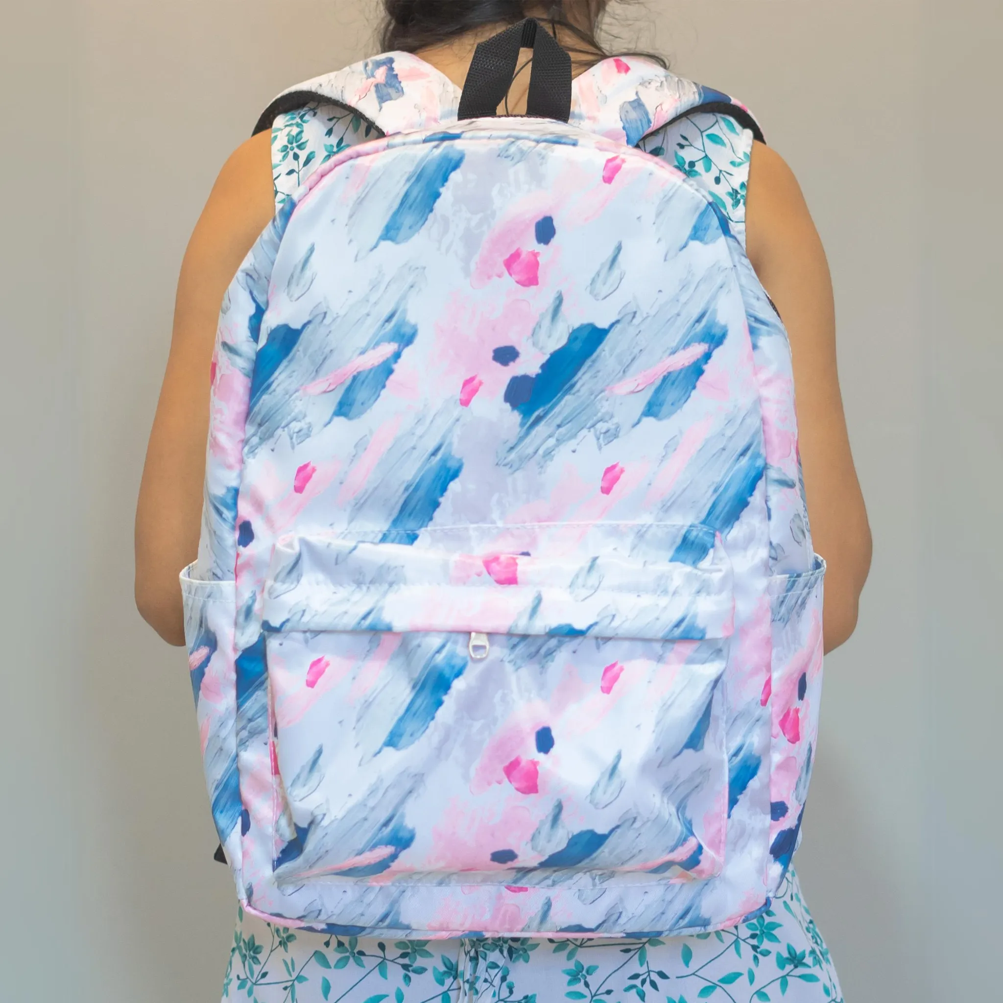 BP45 - Casual Backpack with Printed Material