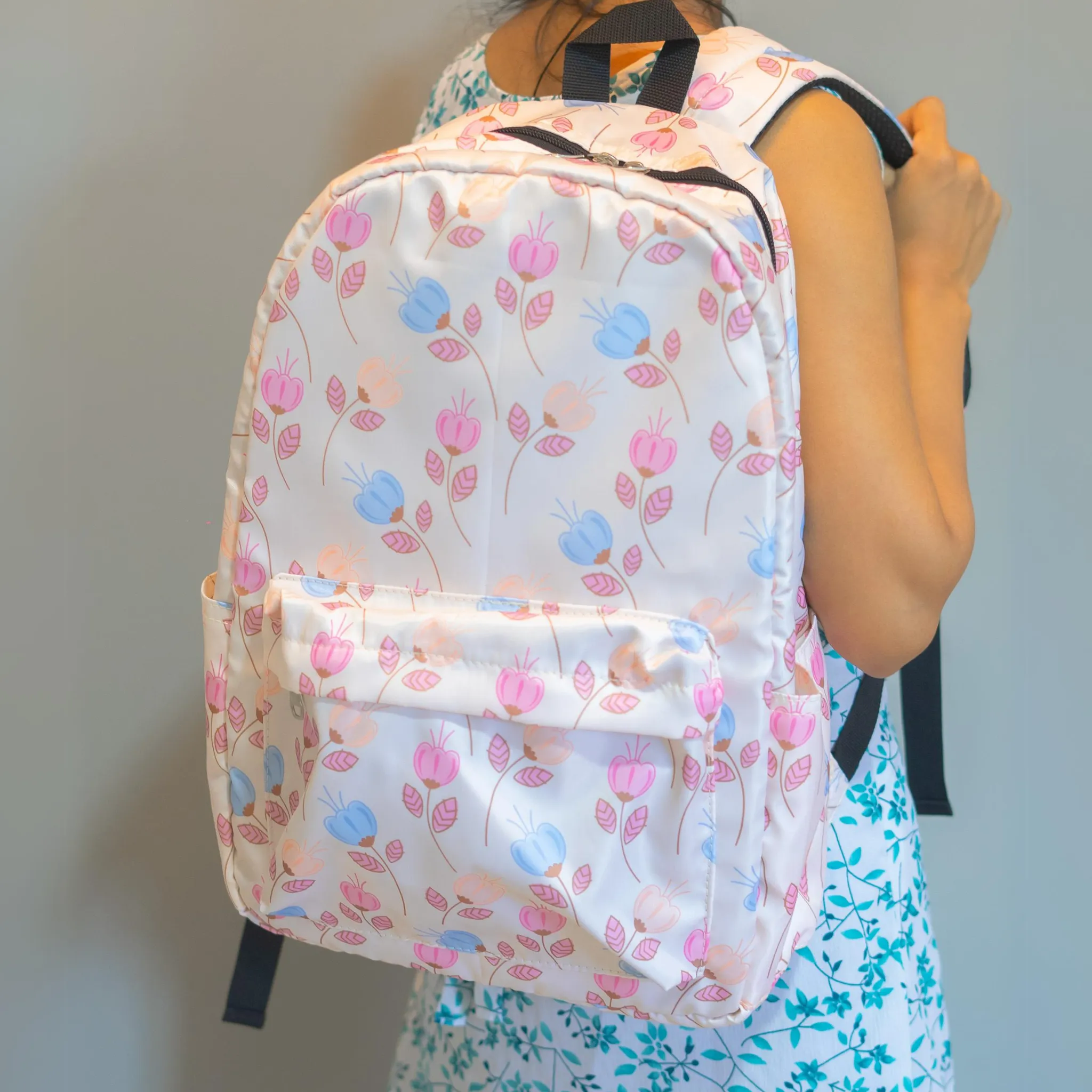 BP45 - Casual Backpack with Printed Material