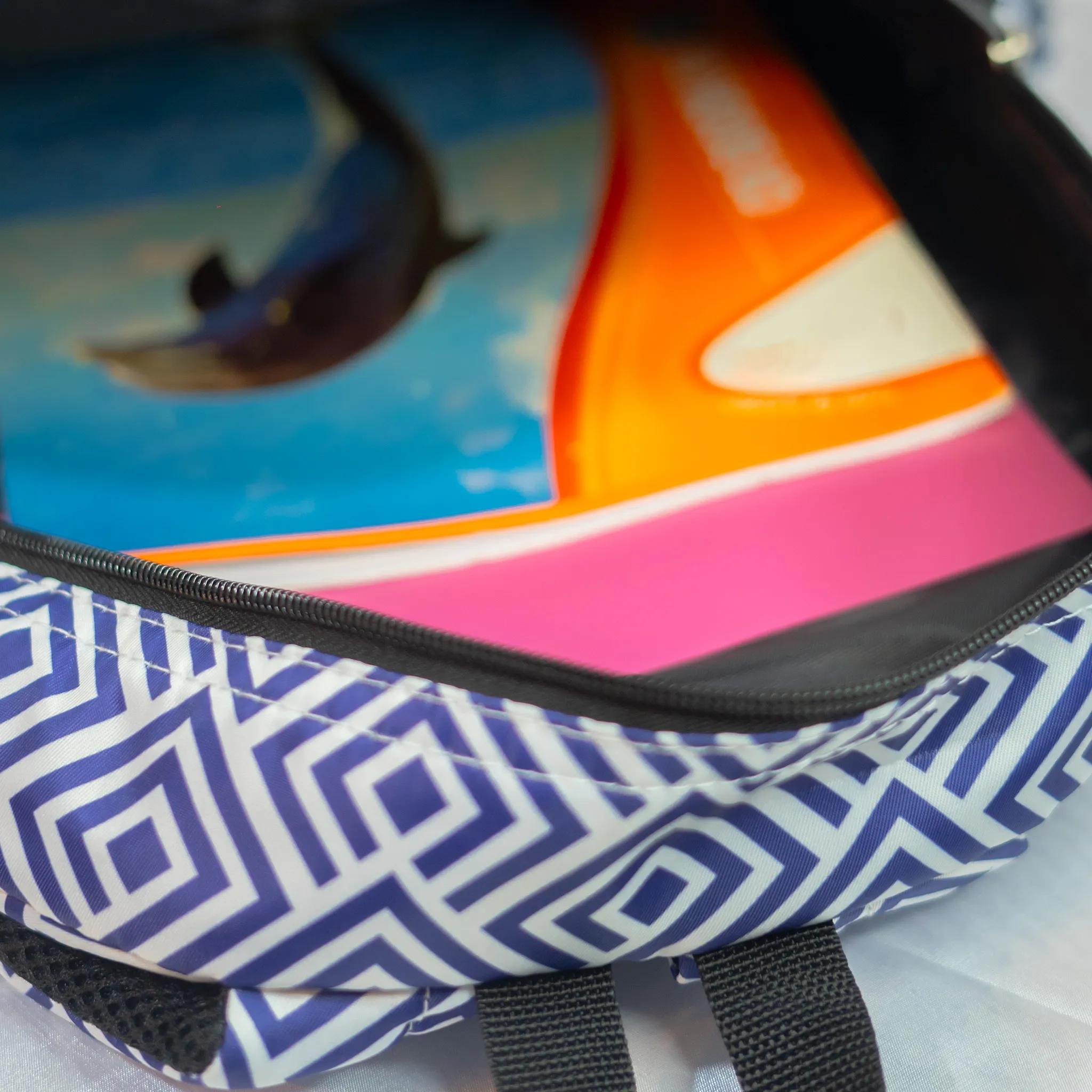 BP45 - Casual Backpack with Printed Material