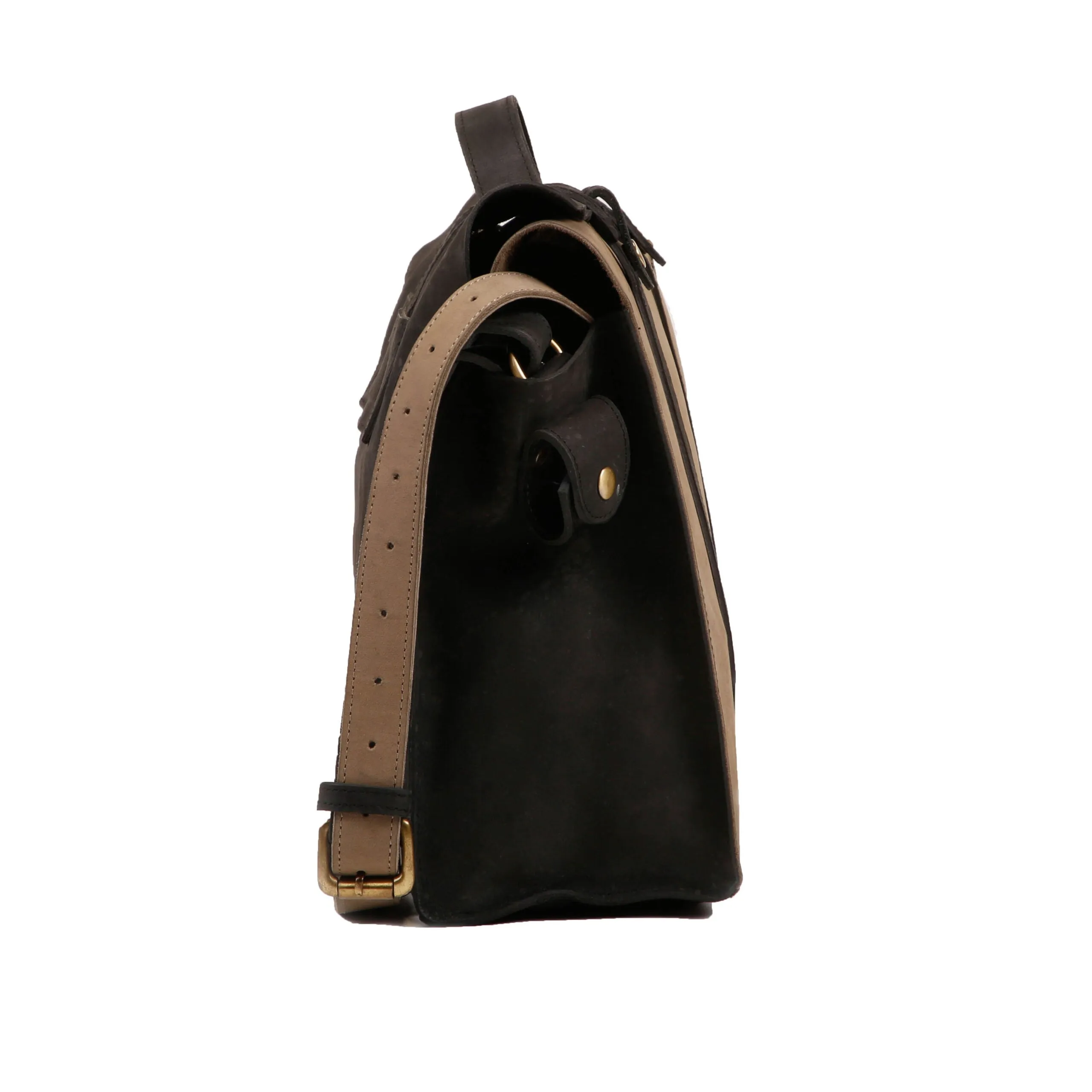 Briefcase Bag - Black Grey