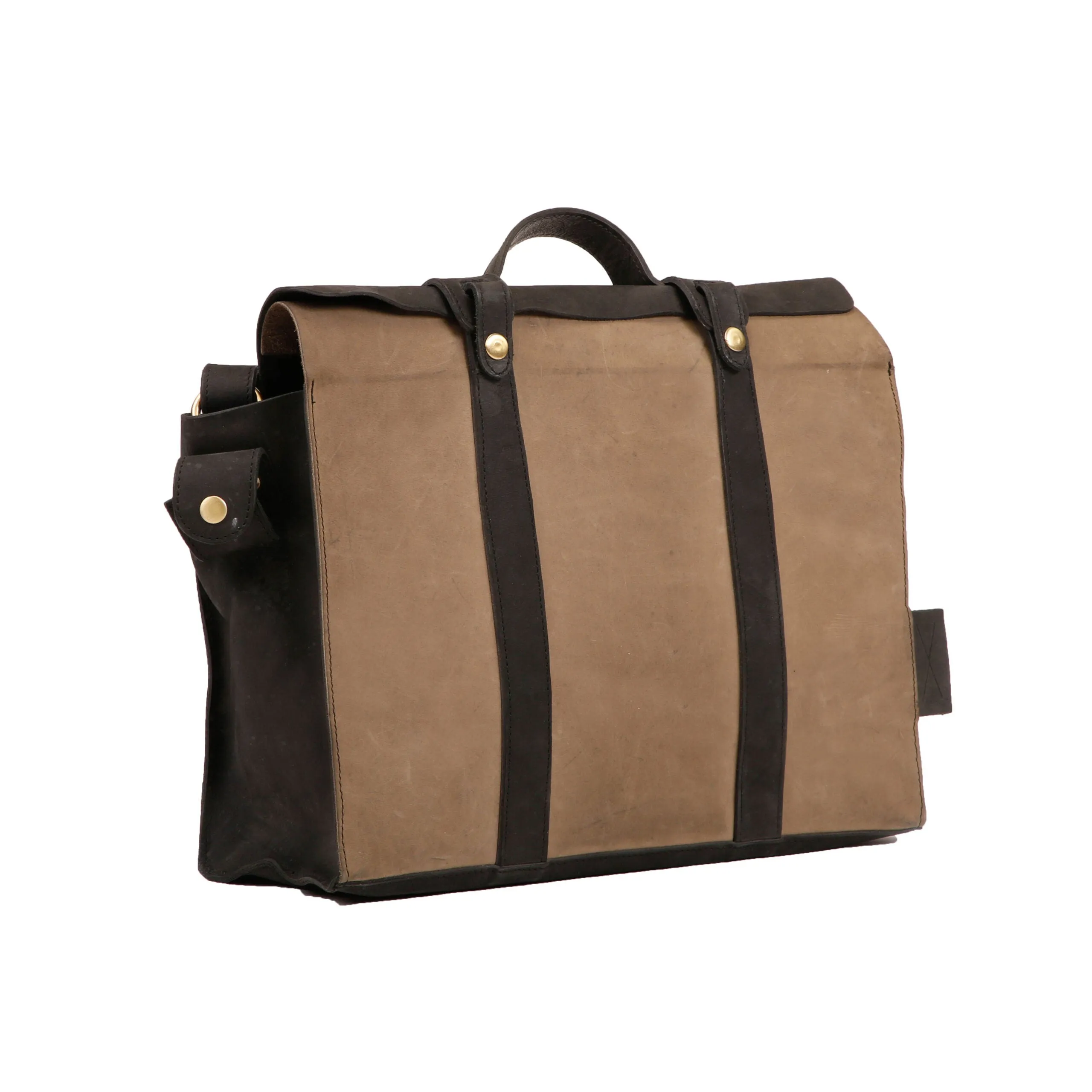 Briefcase Bag - Black Grey