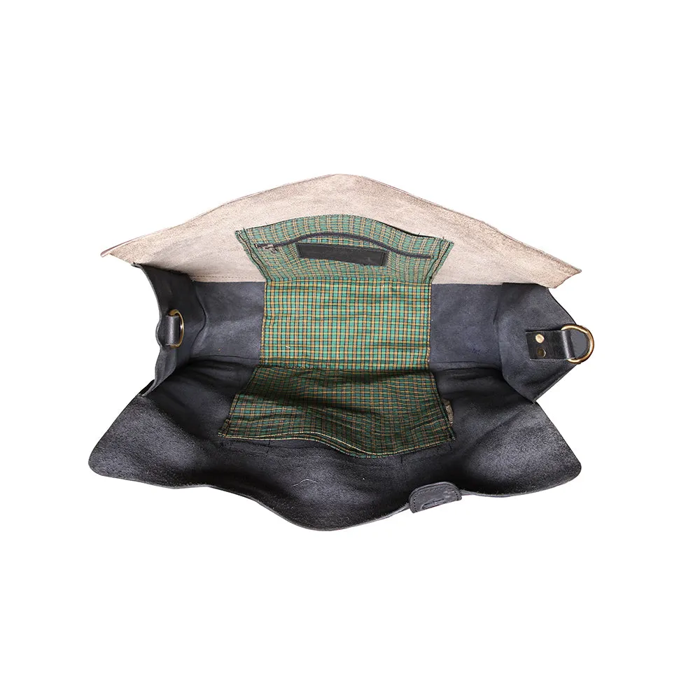 Briefcase Bag - Black Grey