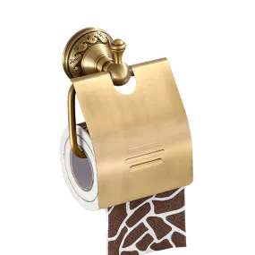 Carved paper towel holder
