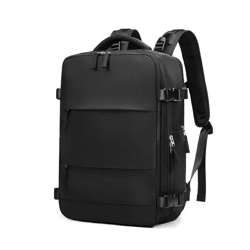 Chic Teal Laptop Backpack with Independent Shoe Compartment