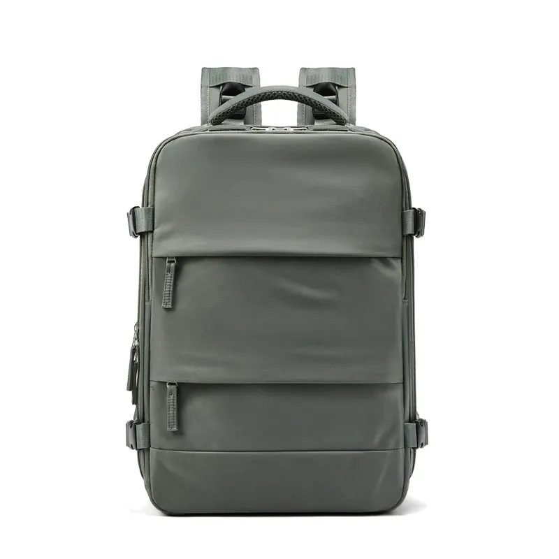 Chic Teal Laptop Backpack with Independent Shoe Compartment