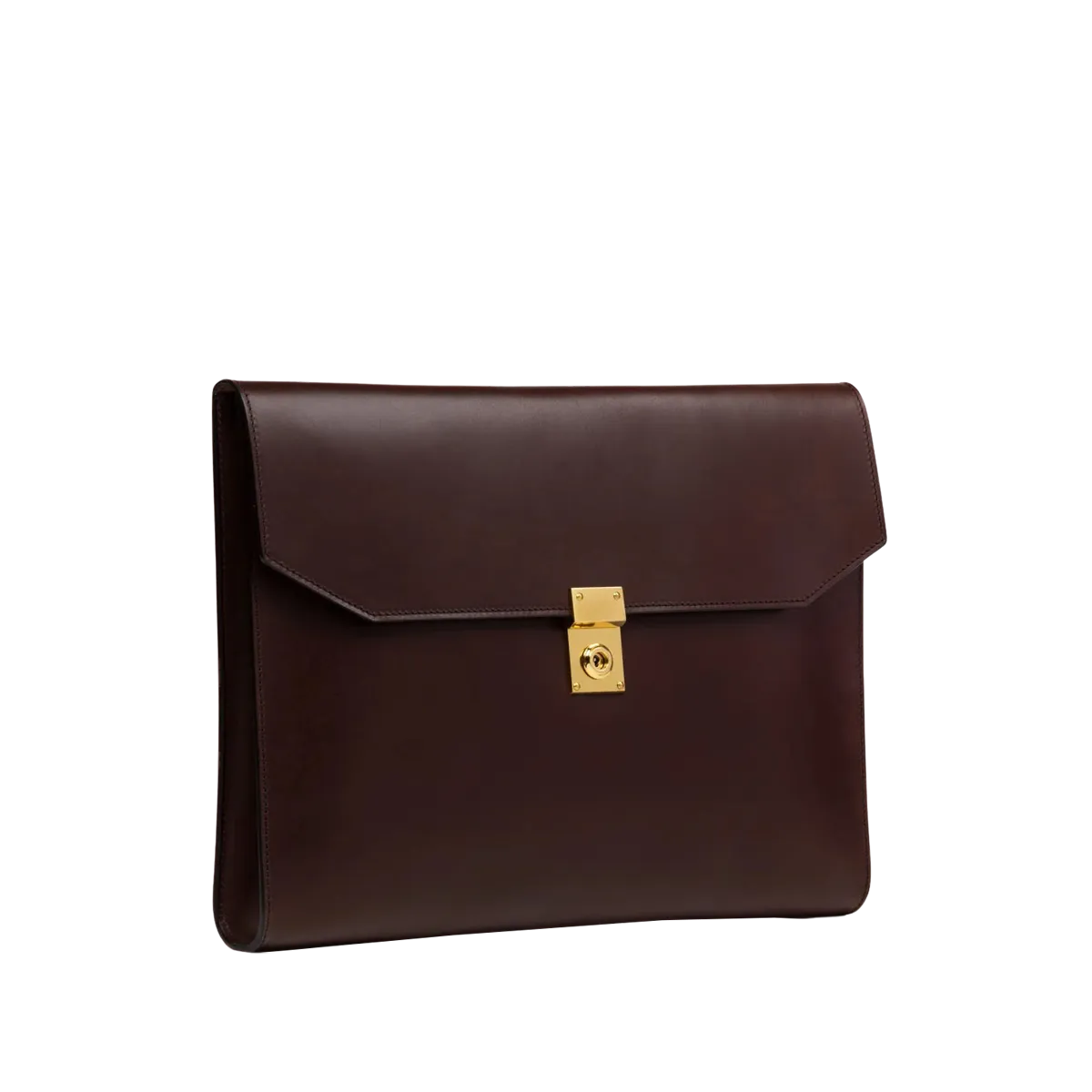 Chocolate Belting Leather Wrap Portfolio