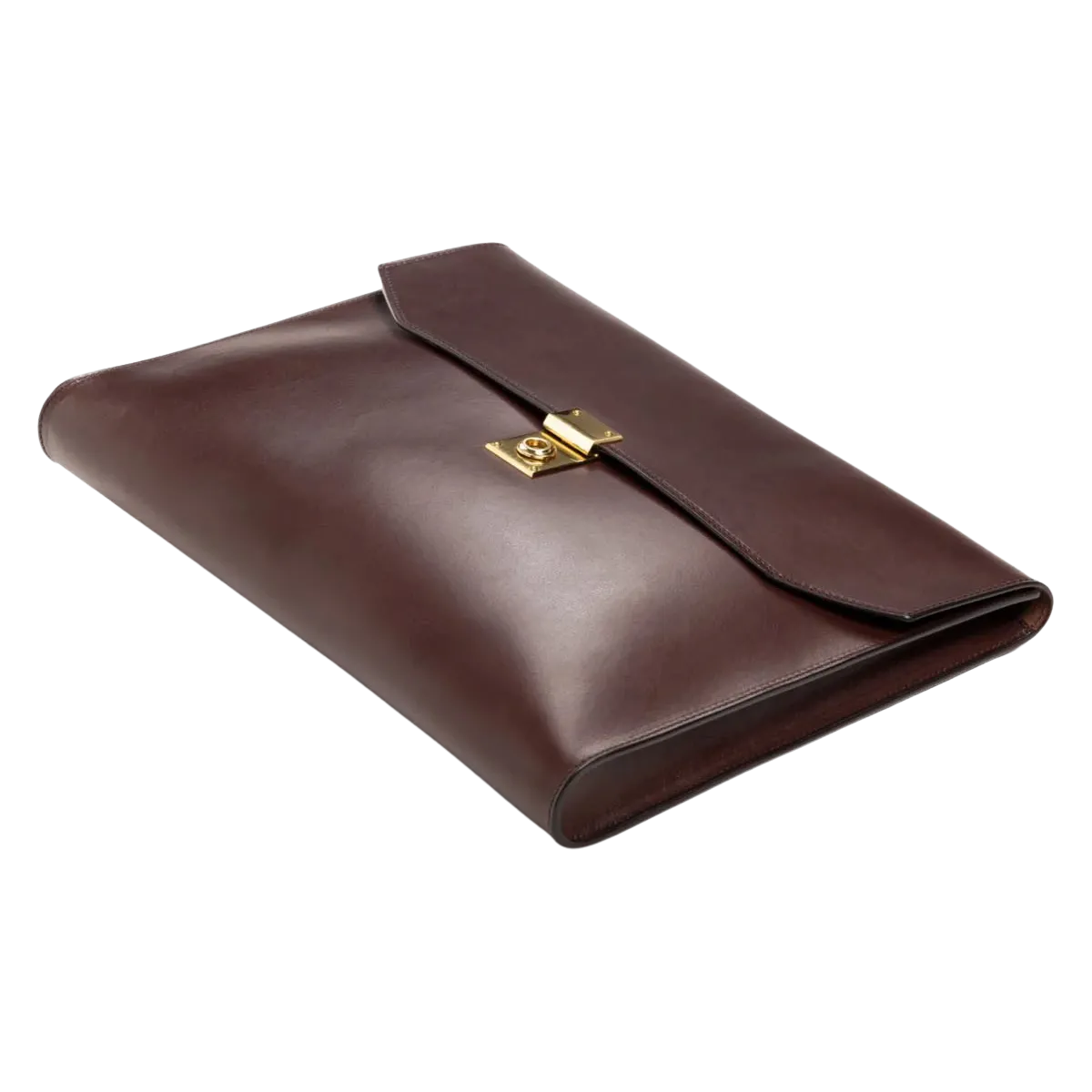 Chocolate Belting Leather Wrap Portfolio
