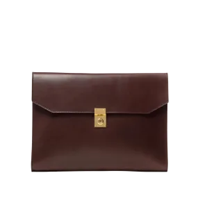 Chocolate Belting Leather Wrap Portfolio