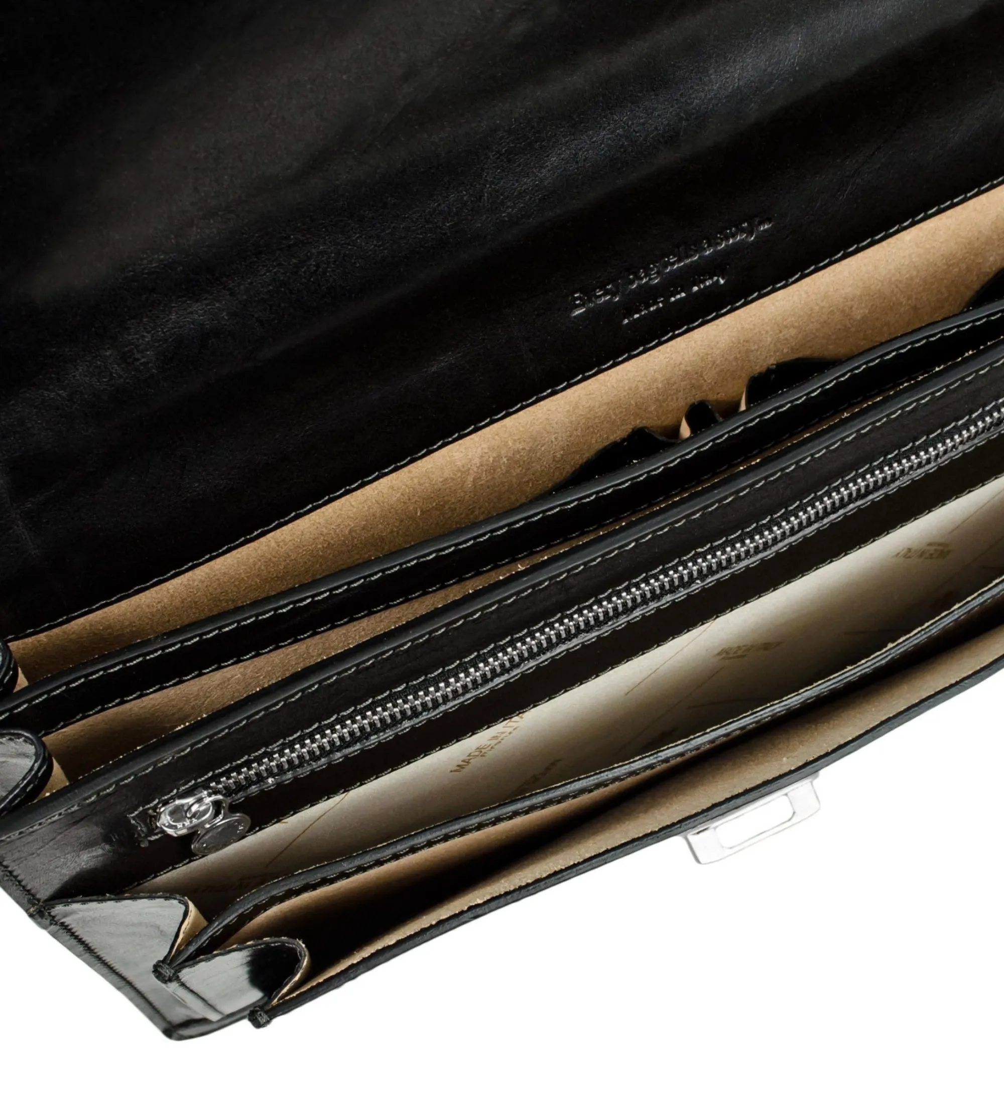 Classic Design Full Grain Italian Leather Briefcase - The Magus
