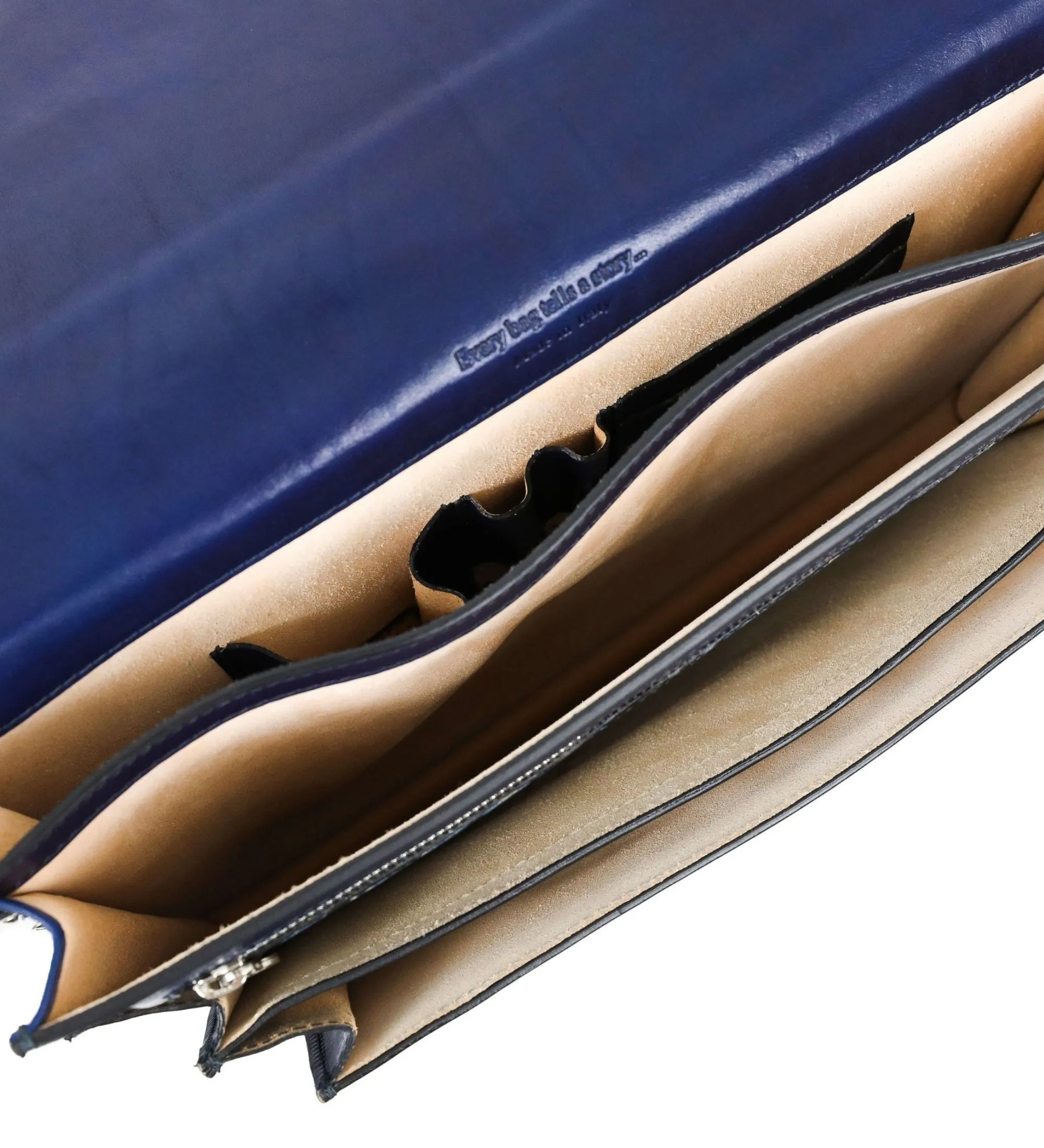 Classic Design Full Grain Italian Leather Briefcase - The Magus