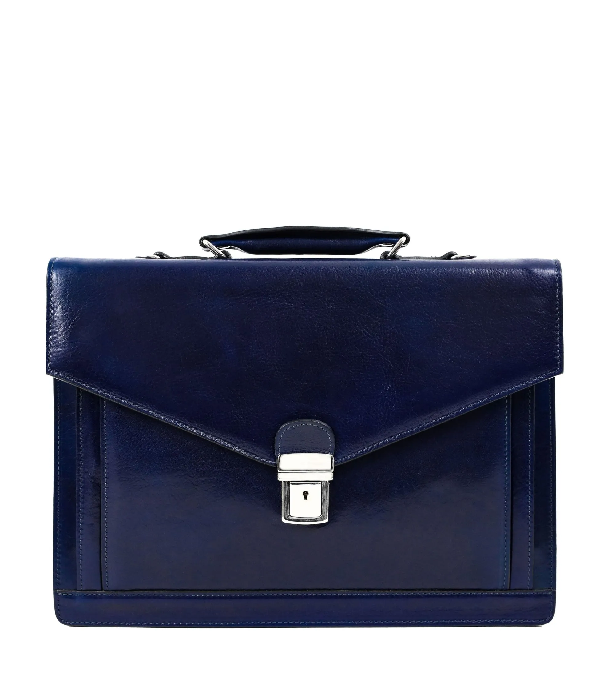 Classic Design Full Grain Italian Leather Briefcase - The Magus