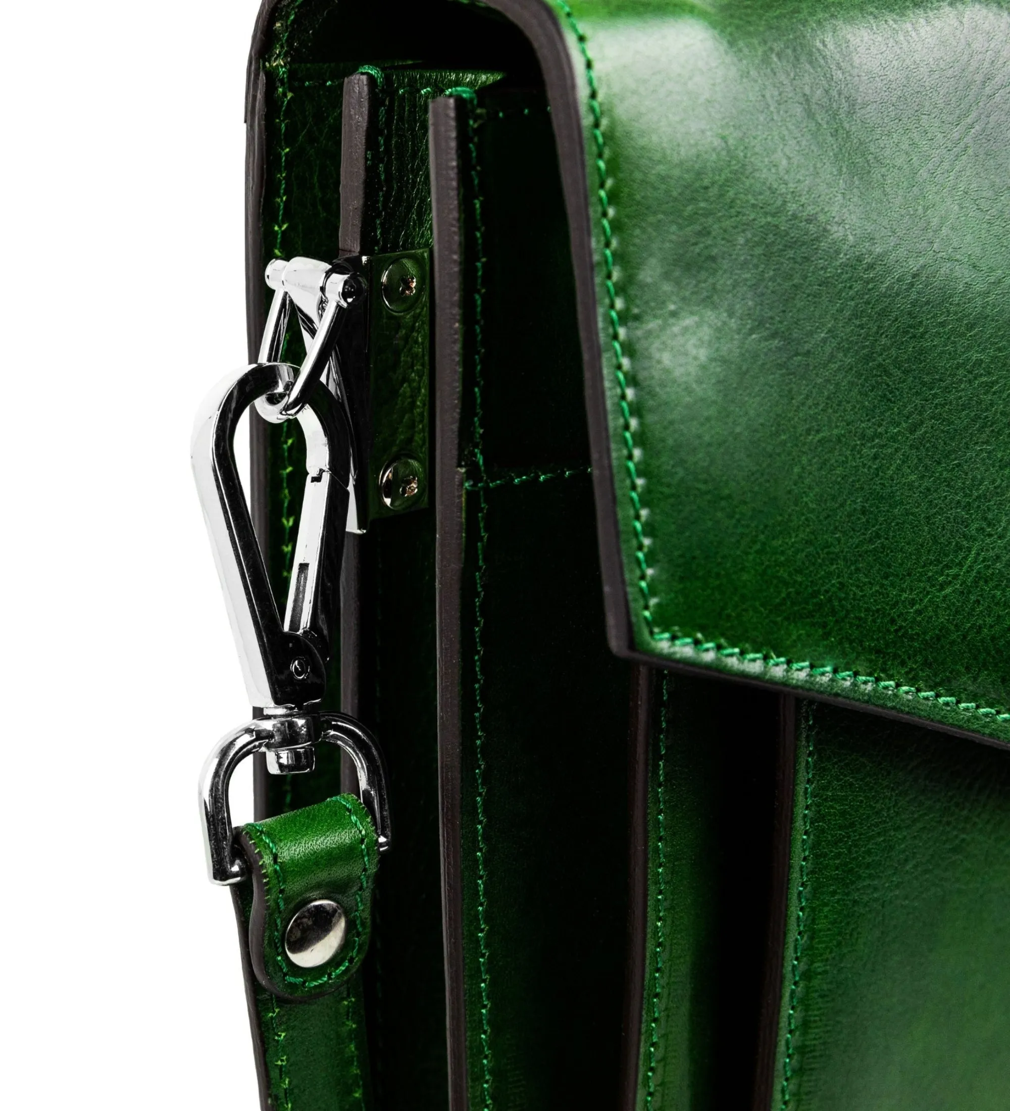 Classic Design Full Grain Italian Leather Briefcase - The Magus