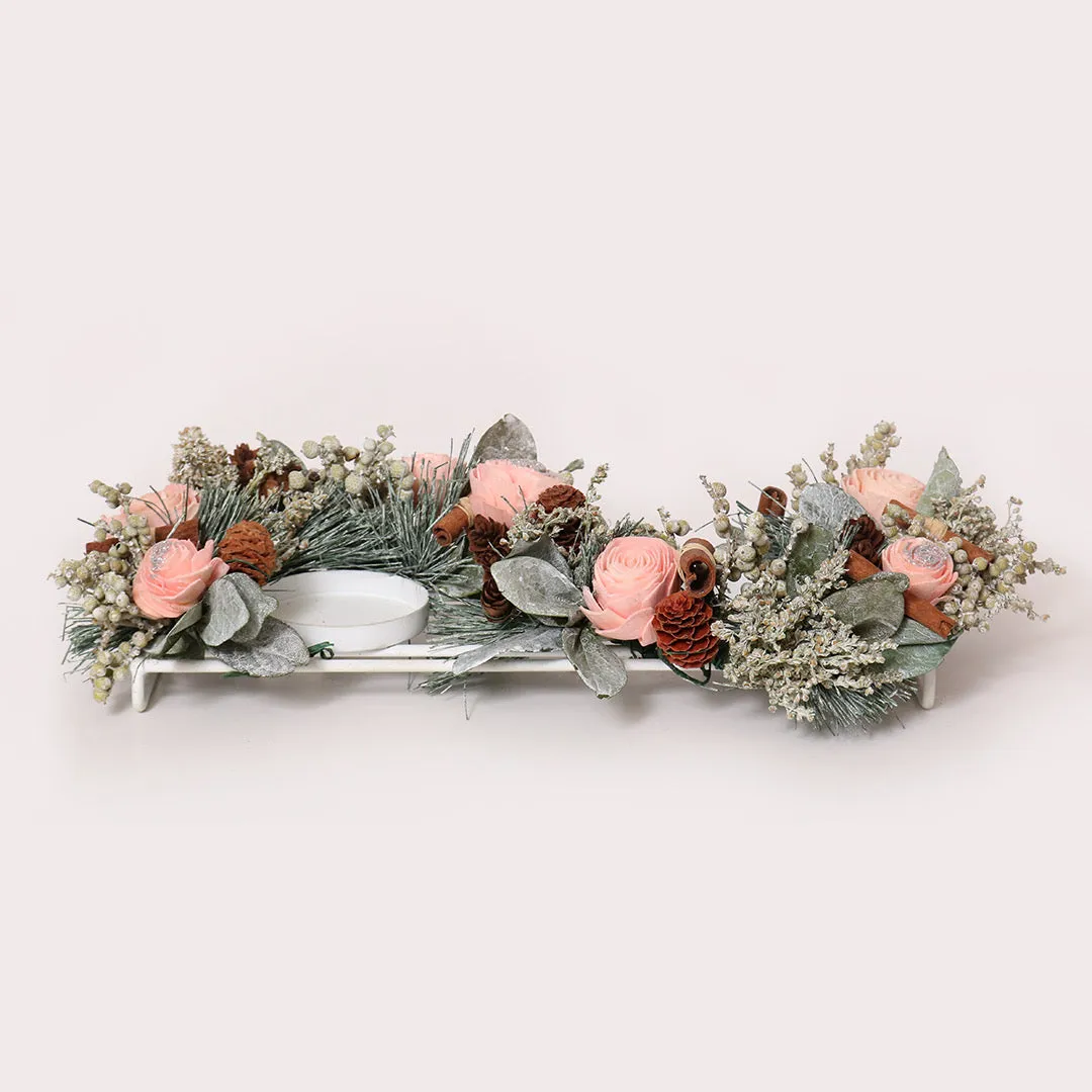 Classic Ornament Candle Holder - Pink