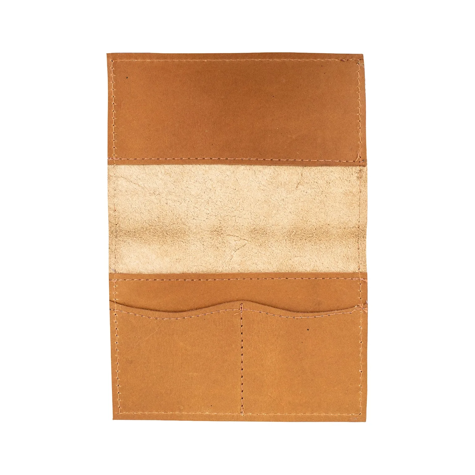 Classic Travel Leather Passport Holder - Natural Tan