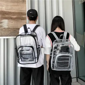 Clear Backpack Transparent Bag PVC Backpack