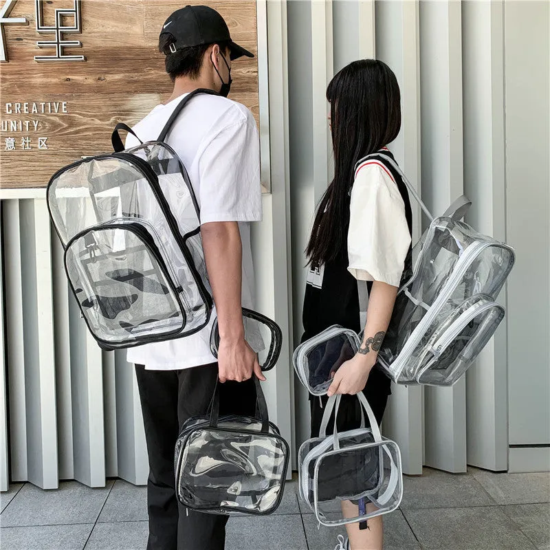 Clear Backpack Transparent Bag PVC Backpack