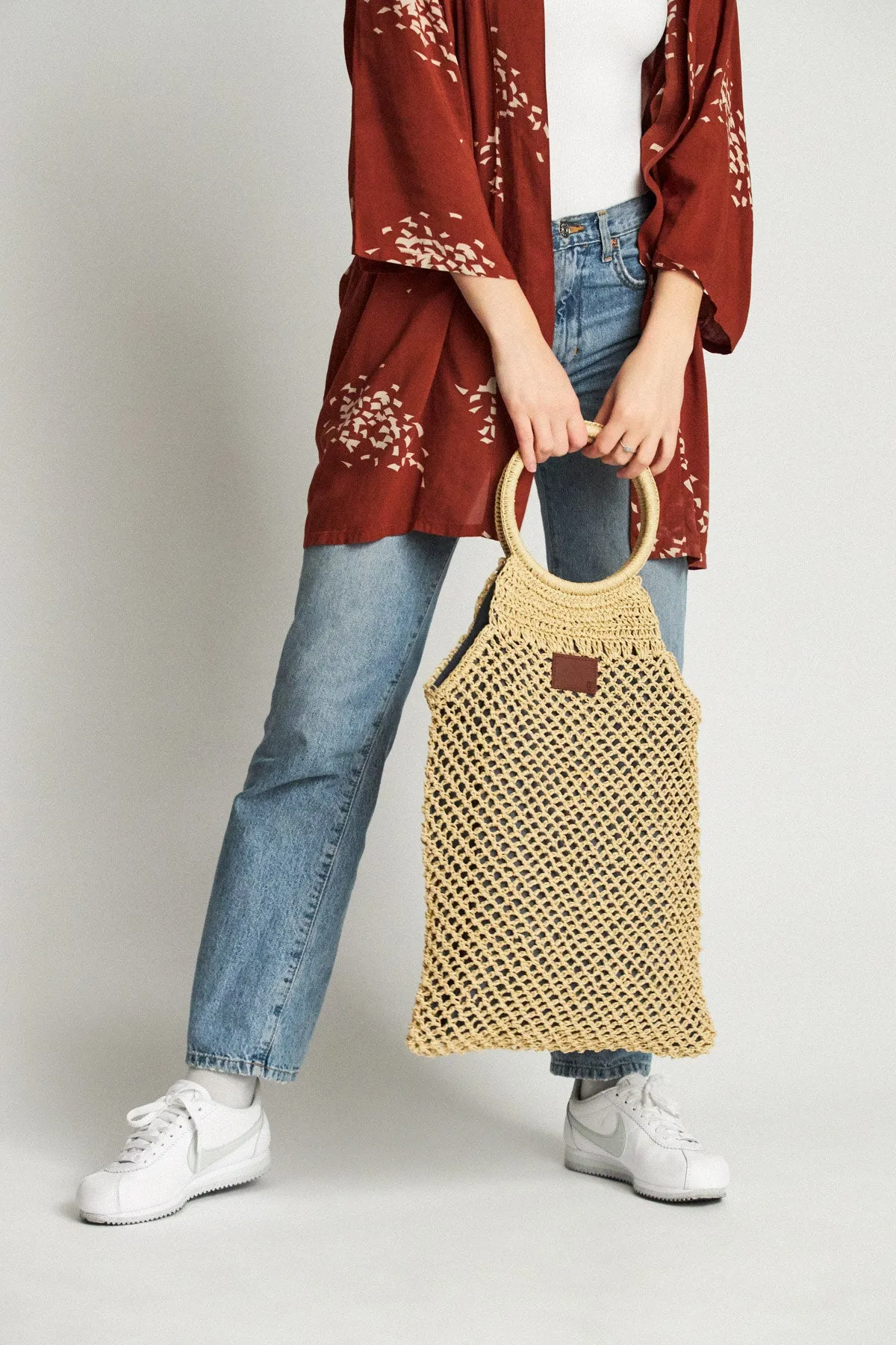 Courtney Bag - Tan/Blue