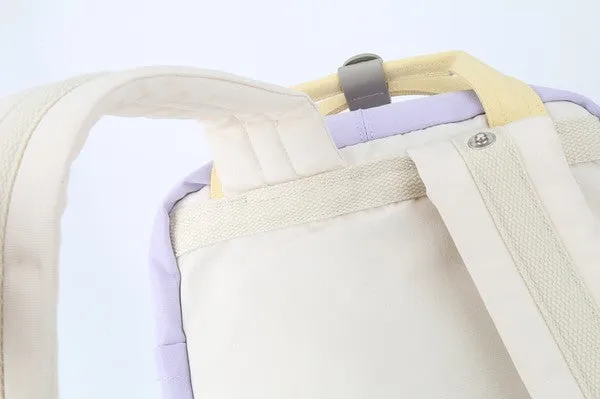 Cream/Lavender 14.9'' Travel/School Backpack